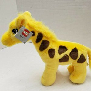 New Animal Lego Yellow Brown Giraffe Soft Plush Toy Doll 2004 12" Gift Legoland